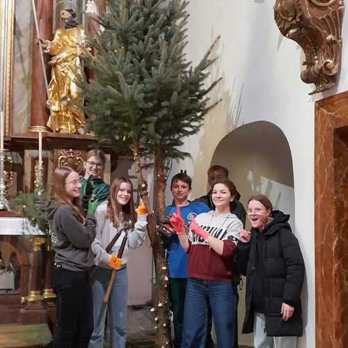 Christbaum abräumen