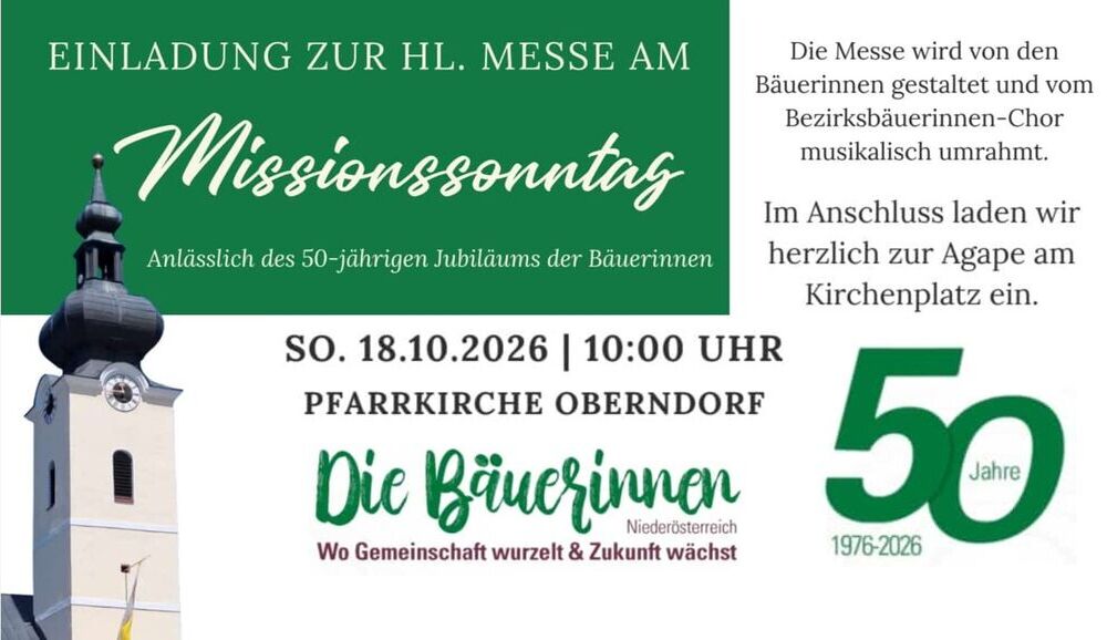 Jubiläumsmesse der Bäuerinnen